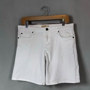 Sanctuary Denim Bermuda Boy Cut Shorts White size 29